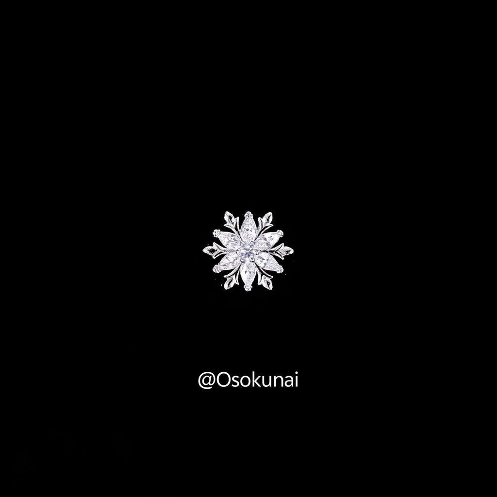 TB Spot Goods#Chione First Snow Memory Snowflake Earrings, Cool and Exquisite, Niche Titanium Steel 
