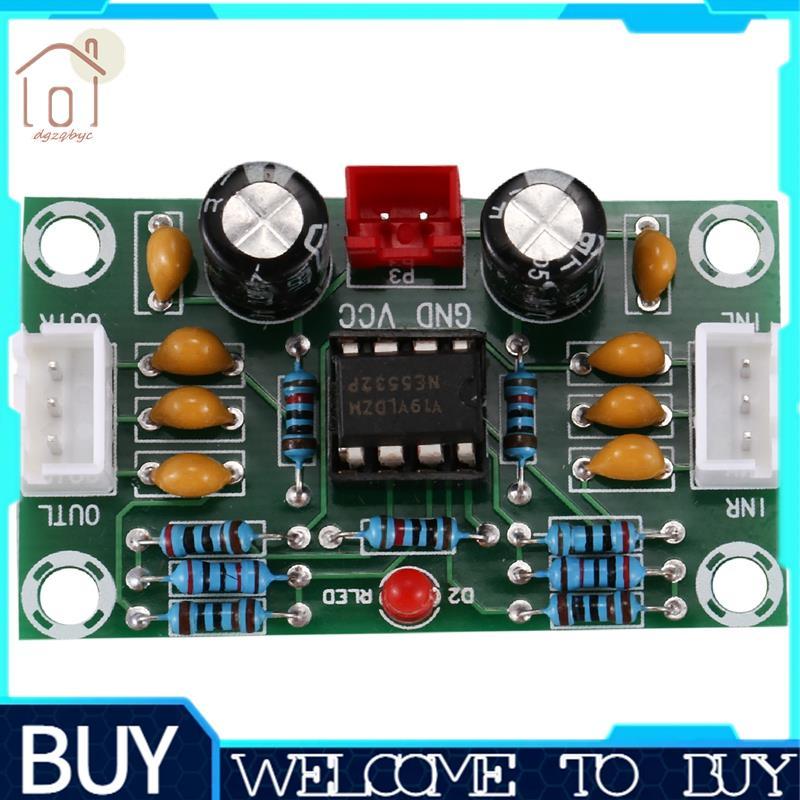 Mini Preamp Op Amp Module Khuếch Đại Kênh Kép NE5532 Preamplifier Tone Board 5 Lần Điện Áp Rộng 12-3