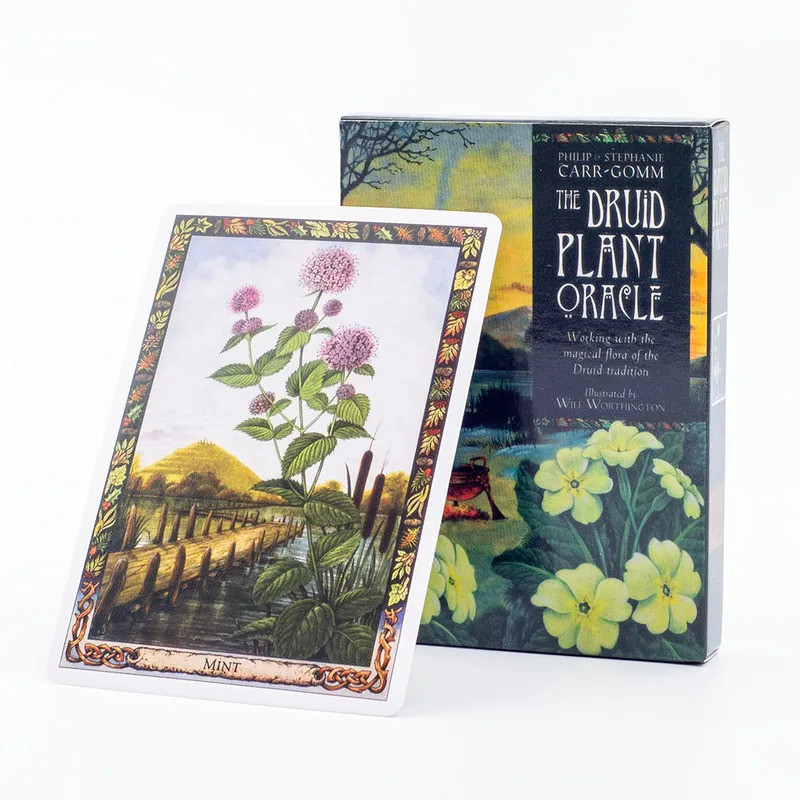 The Druid Plant Oracle 36 lá bài với Sách hướng dẫn PDF Trò chơi bảng bói toán để khám phá thực vật 