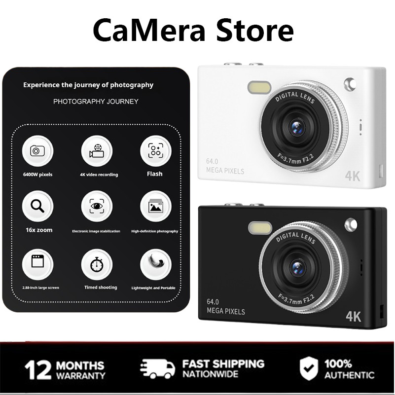 CaMera Store A2 Camera Kỹ Thuật Số Retro Selfie CCD Camera Kép Độ Nét Cao Kỹ Thuật Số Làm Đẹp Cao Du