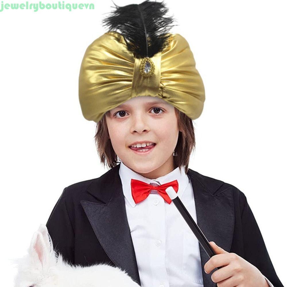 JEWE Ả Rập Xếp Ly Turban, Trang Phục Ả Rập Mũ Xếp Ly Ấn Độ, Mũ Dân Tộc Cosplay Dân Tộc Sultan Trang 