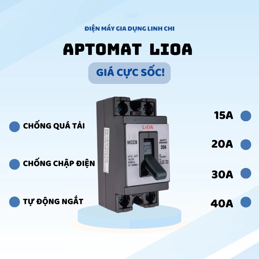 Protoolhub Aptomat 15A 20A 30A 40A Loại Xịn - Cầu Dao Tự Động, Aptomat Chống Chập Attomat Át Cầu Dao