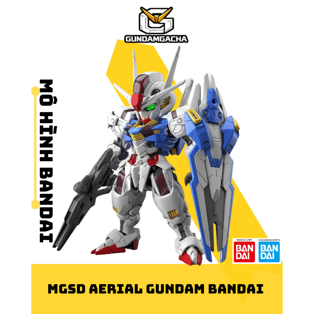 HT ShopX-Mô Hình Lắp Ráp MGSD Aerial Gundam Bandai Chính Hãng – SD Size MG | 4573102688460