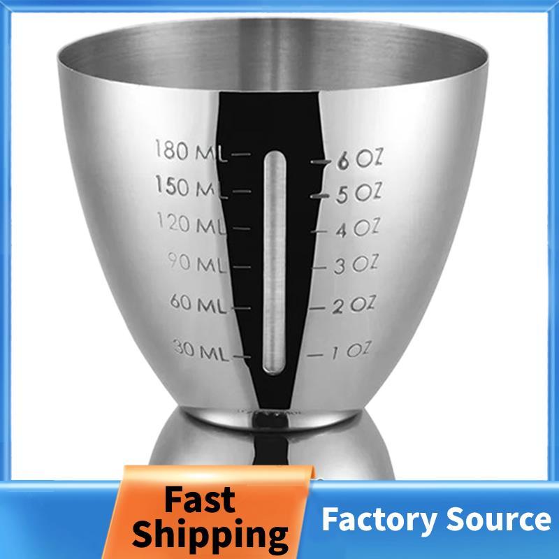 Cốc Shaker Thanh Inox Cocktail Jigger Đo Đôi 1-6 Oz Đo Jigger Dụng Cụ Jiggers