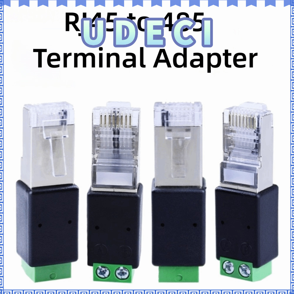 Bộ chuyển đổi UDECI RJ45 sang RS485, Bộ chuyển đổi đầu nối nam RJ45 Bộ chuyển đổi đầu cuối RJ45, Bộ 