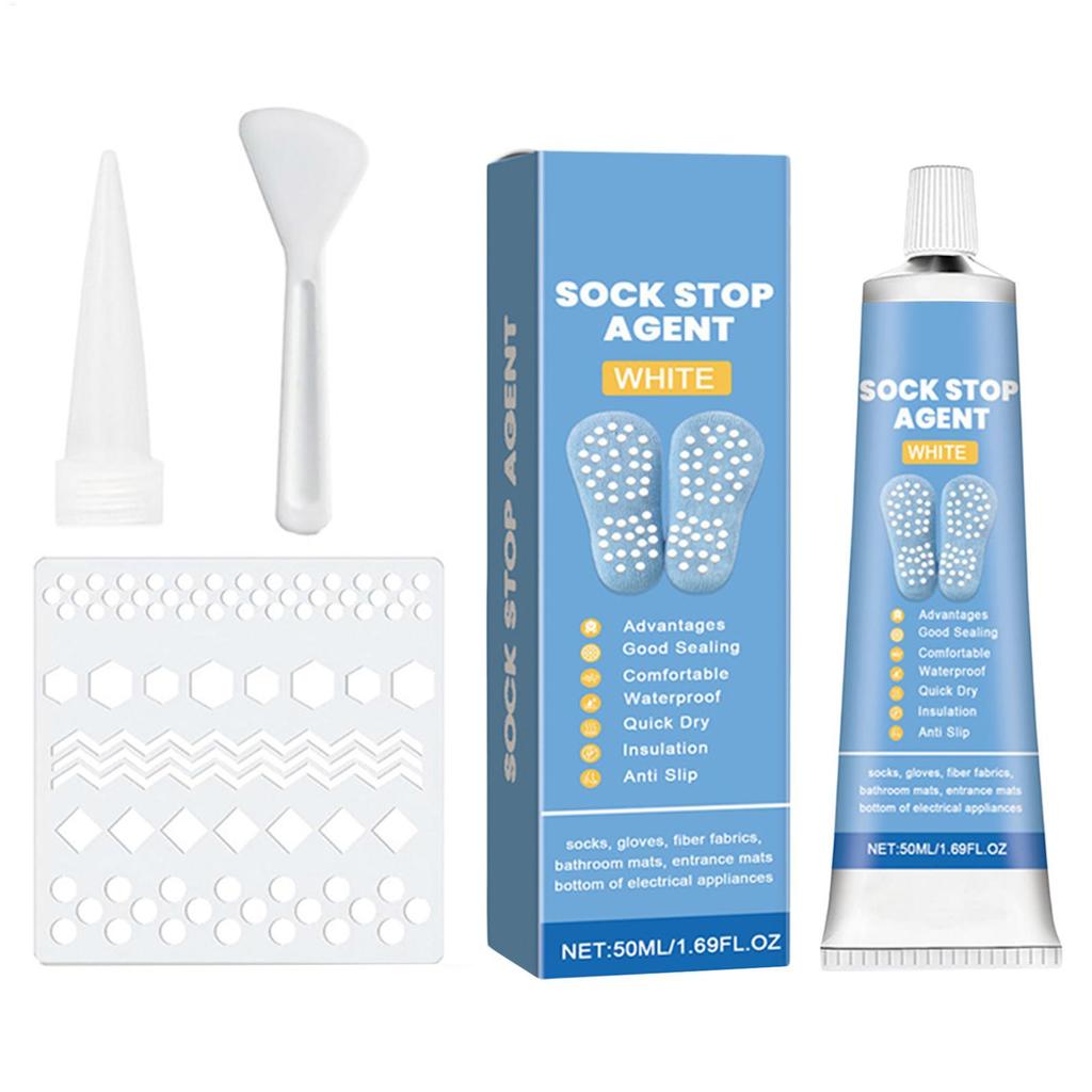 Sock Non-slip Adhesive Sock Stop Non Slip 3D Fabric Textile Liquid Paint 50ml Sole Grip Protection A