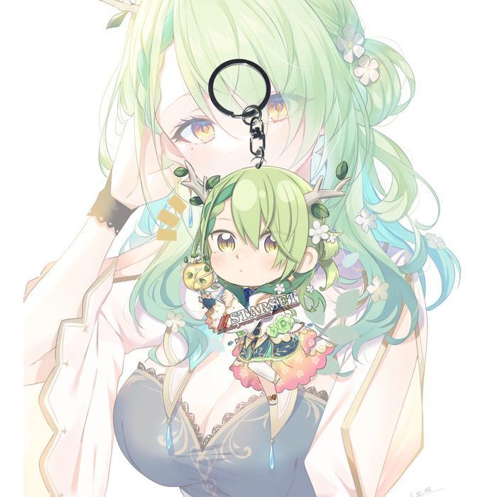 Gantungan Kunci Anime Hololive Ceres Fauna 02 - Ganci - Key Chain
