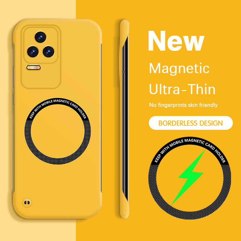 Ốp điện thoại không khung từ tính cứng cho Xiaomi Redmi K50 Pro K50 Ultra K50Pro K50Ultra 5G Slim Ca