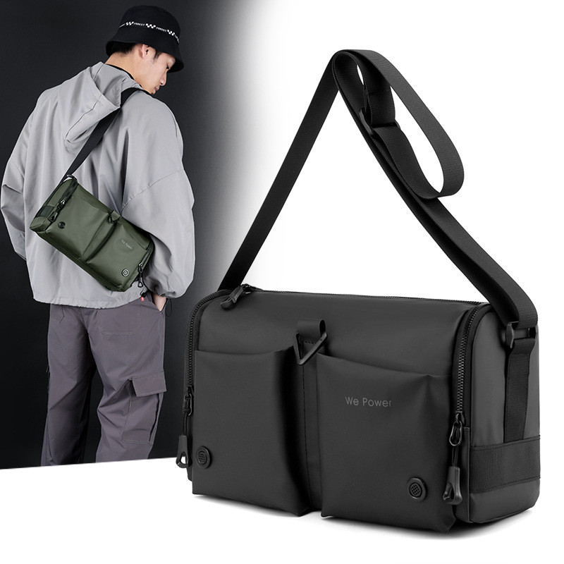 Authentic men's bag, trendy authentic men's bag, trendy shoulder crossbody bag, men's casual back ba