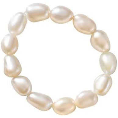 Vintage Boho Cultured Pearl Adjustable Beaded Wrap Ring,Trendy Elastic Freshwater Pearl Rings for Wo