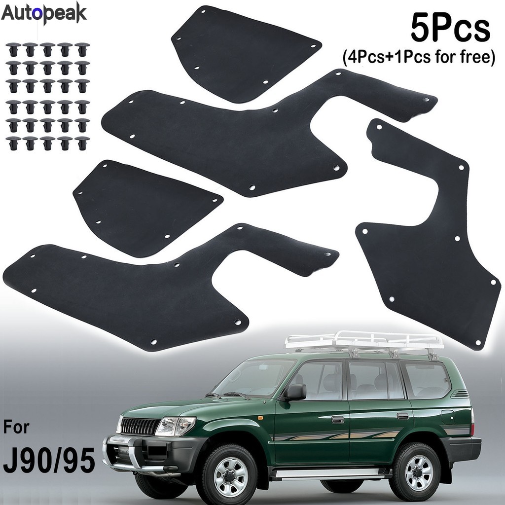 5 Chiếc Dành Cho Xe Toyota Land cruiser Prado Colorado J90 J95 1996-2002 Cao Su Bắn Lá Chắn Bên Tron