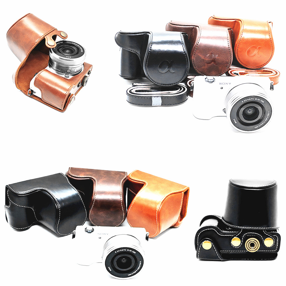 Túi đựng máy ảnh giả da cho Sony A5000 A5100 NEX3N