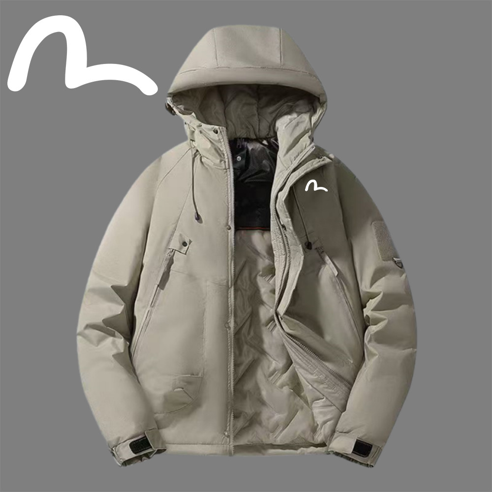 Evisu Fushen Thu Đông 2025 - Áo Khoác Bomber CottonSlim-Fit, Chống Gió & Mưa, Thiết Kế Retro