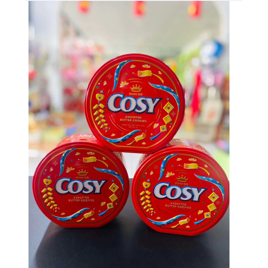 (Hàng tết 2026) Bánh quy Cosy hộp thiếc 135g Kinh Đô / Combo 2 hộp, combo 3 hộp bánh quy Cosy Bánh l