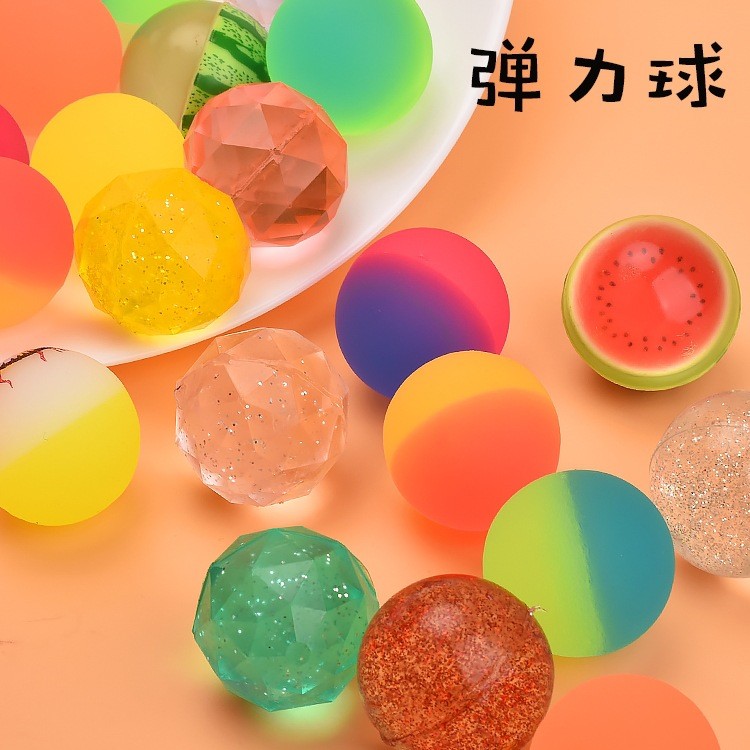Không. 32 Bóng Bouncy Bóng Đồ Chơi Trẻ Em Một Viên Yuan Máy Đồ Chơi Mini Bóng Nhảy Cao Su Chắc Chắn 
