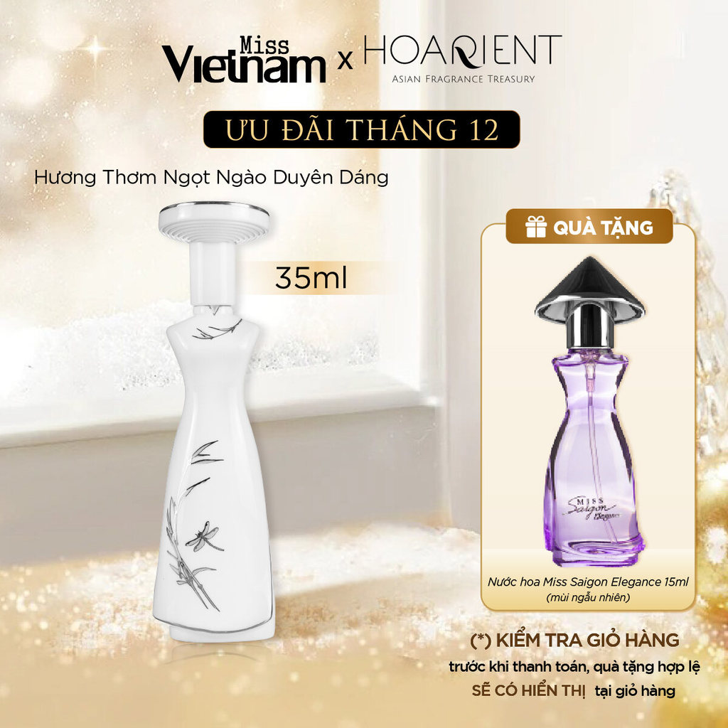  Nước hoa nữ Miss Vietnam - Huế N28 - Hộp sứ trắng EDP 35ml 