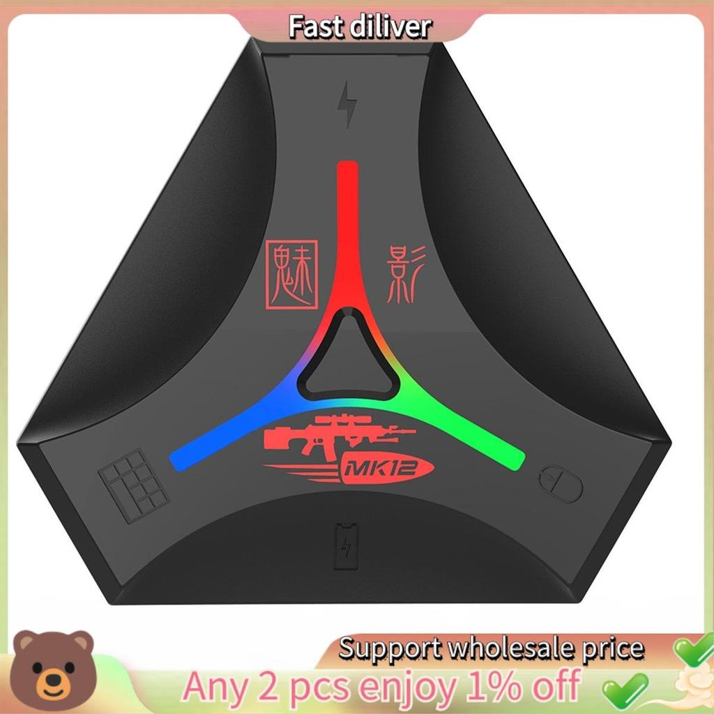 1 Chiếc MK12 Cắm Và Paly Tay Cầm Chơi Game Bộ Điều Khiển Di Động Bàn Phím Chơi Game Chuột Chuyển Đổi