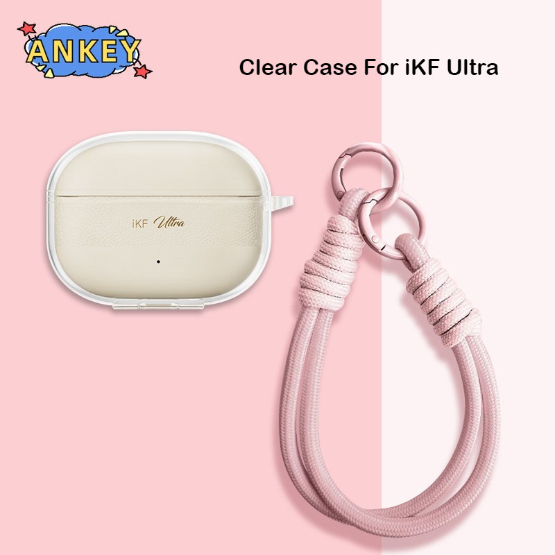 for iKF Ultra Case Protective Transparent Clear TPU Covers Bluetooth Earphone Shell Headphone Portab