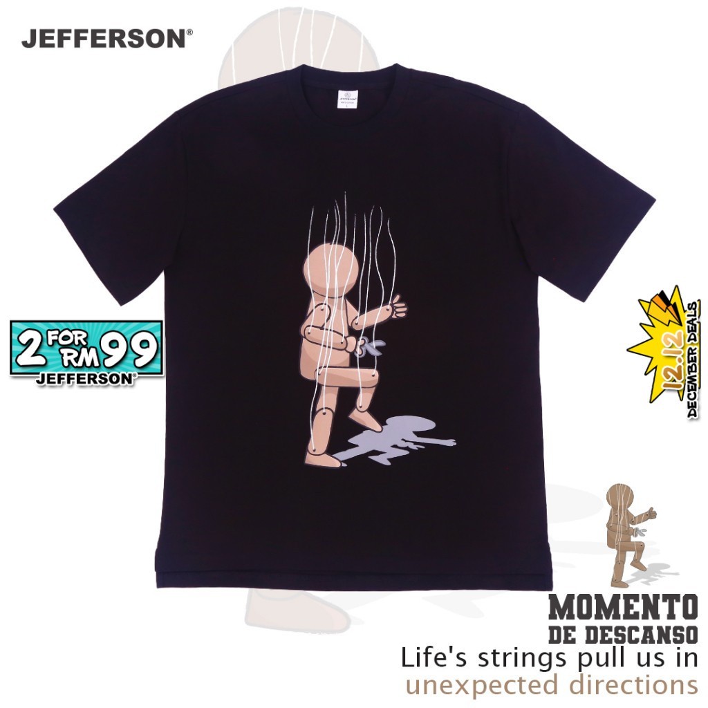 [mới] Áo thun Oversize dây giải phóng Jefferson / Microfiber Jersi / Jersey thăng hoa / Áo thun Jers