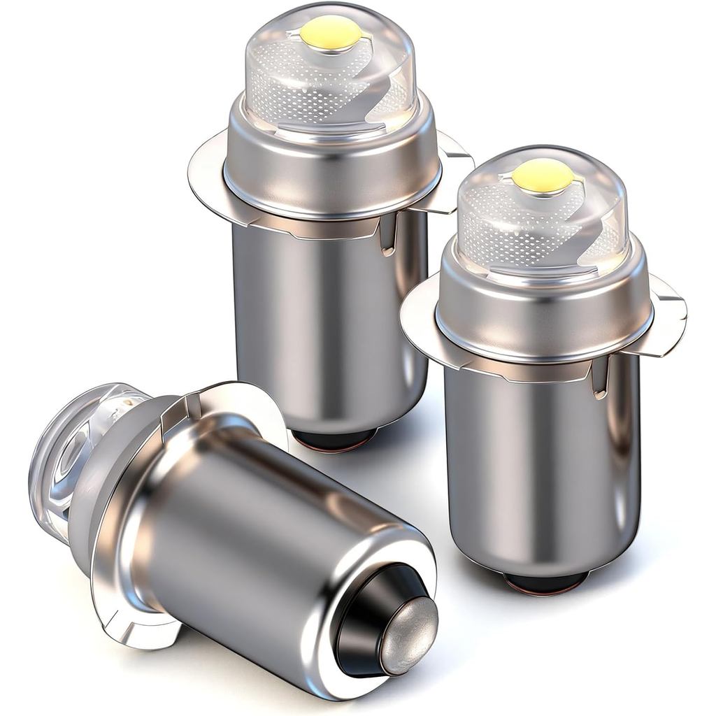 Bóng Đèn Pin LED 90 Lumen 3 Volt P13.5S - Siêu Sáng Trắng (3 Gói)