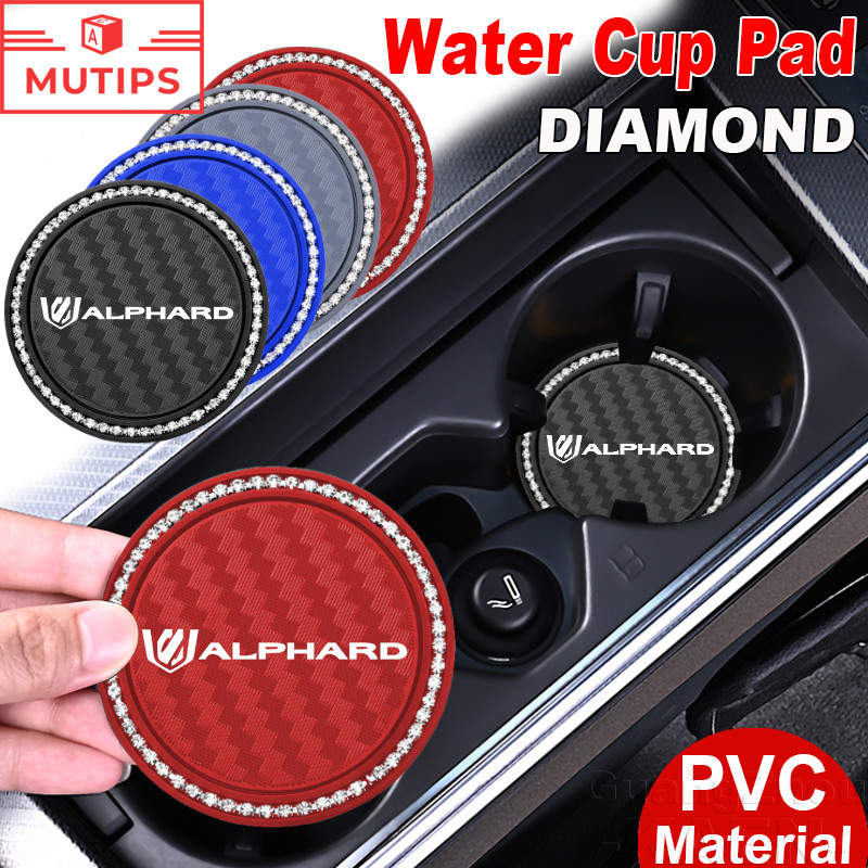 Toyota Alphard Xe Nước Miếng Lót Khoan Coaster Cốc Giá Đỡ Silicon Chống Trơn Trượt Thảm Cho 40 30 20