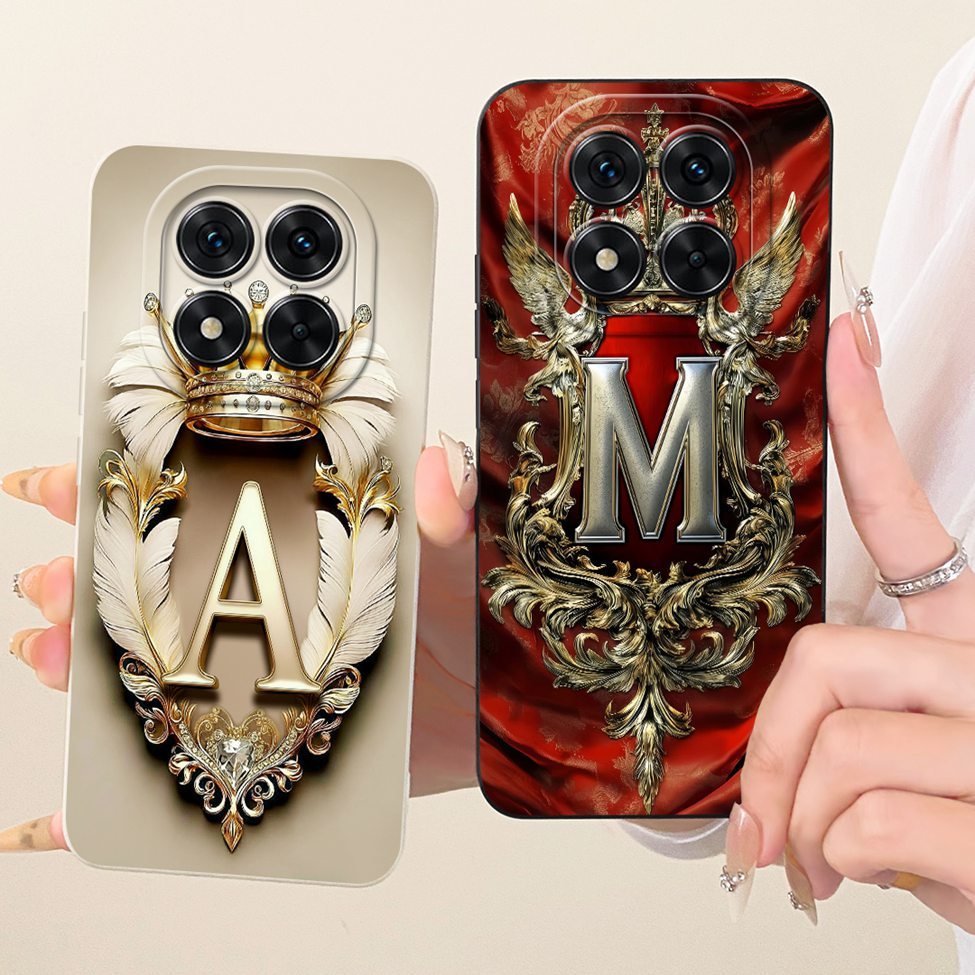 Dành Cho Redmi Note 14 Pro 4G Ốp Lưng A-Z Chữ 2D Sơn Silicon 24116RACCG