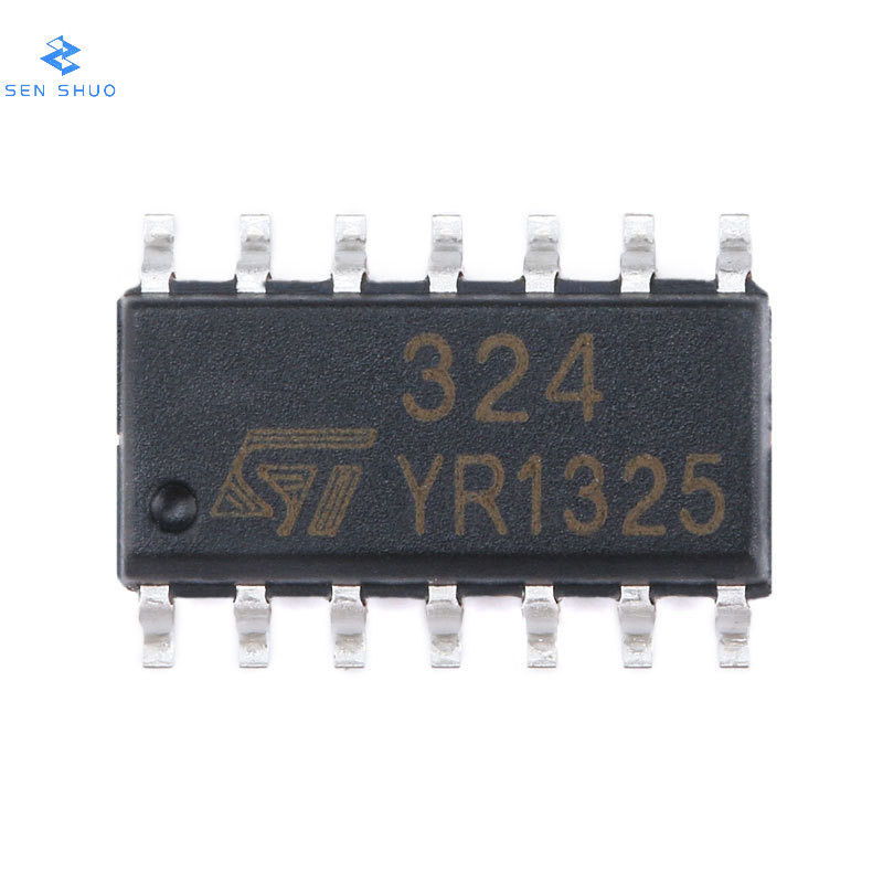 100% Chính Hãng Chính Hãng Miếng Dán LM324DT SOIC-14 Chip Khuếch Đại Hoạt Động Bốn Kênh IC Chip