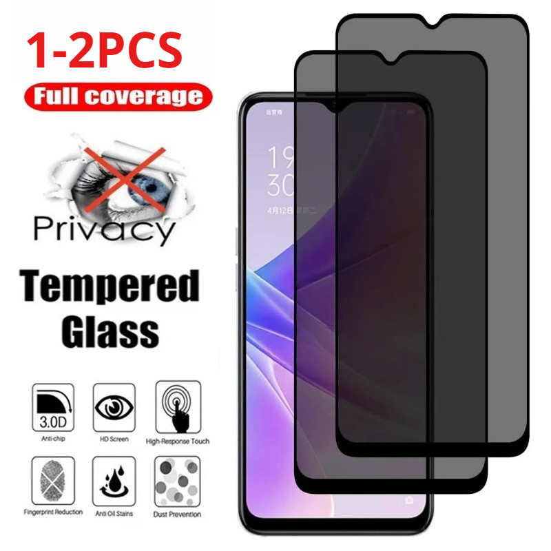 1-2 Chiếc Kính Cường Lực Cạnh Đen Cho Nokia C32 C31 C300 C30 C22 C210 Chống Gián Điệp Riêng Tư Bảo V