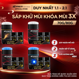  Combo Sáp Khử Mùi XMen For Boss 70g 80g và 2 Chai Dầu gội Pro Hair Ngăn Gãy Rụng 75g Chai hoặc 1 Tắm Gội 150g 