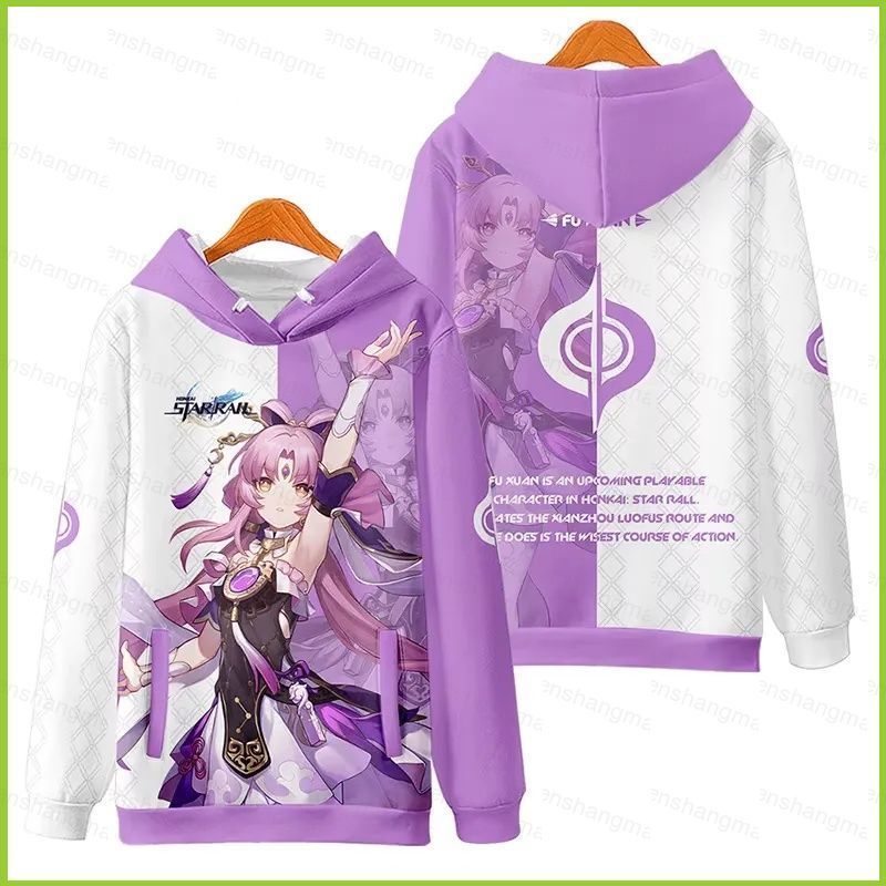 Áo khoác anime Fu Xuan từ game Honkai Star Rail - Áo unisex dài tay