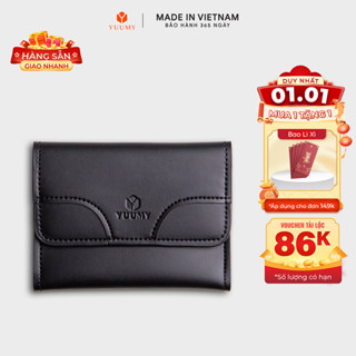  Ví Yuumy   Thời trang nữ kiểu cầm tay dáng ngắn - Ví da Mellow YV40  Bagsmart 