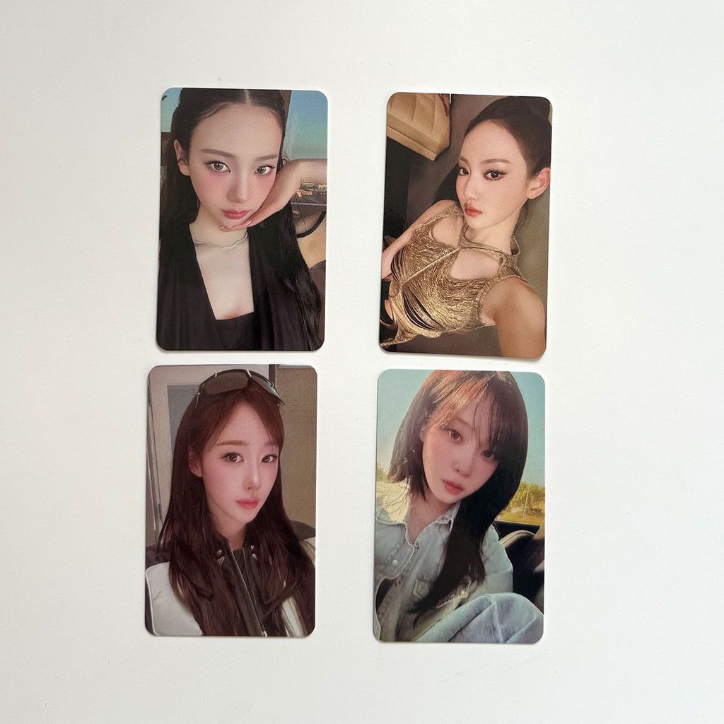 Aespa váy da Catdian thẻ RICH MAN flash xung quanh thẻ nhỏ giới hạn Kanin Yizhuo