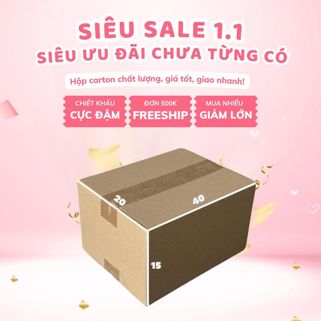combo 150 chiếc hộp carton mã 40x20x15 giá rẻ