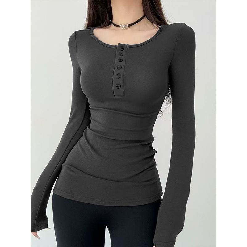 Moses Queen Cổ Áo Lông Cừu Nút Mở Nữa, Dáng Ôm Phù Hợp Hot Girl