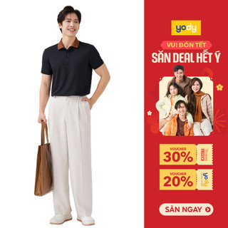  Áo Polo Nam Yody Ngắn Tay Cổ Phối Bo Co giãn thoải mái thấm hút mồ hôi MCPO25A517 