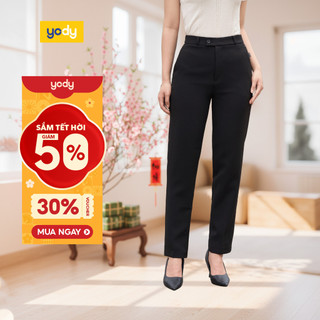  🌸SALE TẾT🌸 Quần Âu Nữ Côn Túi Tam Giác YODY hạn chế nhăn nhàu QAN7070 cần ẩn 