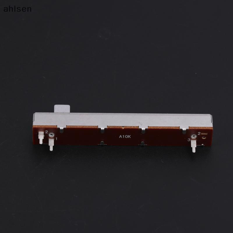 Ahlsen 88mm Máy đo áp lực đơn 3 chân A10K B10K Máy đo áp lực trượt thẳng Máy trộn kênh đơn Fader Str