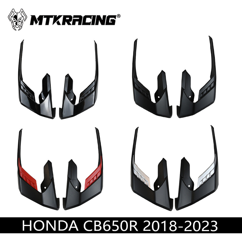 Thích hợp cho Honda CB650R 18-23 Side Wind Wing Air Knife Cố định Cánh gió lệch hướng Vỏ cánh gió cá