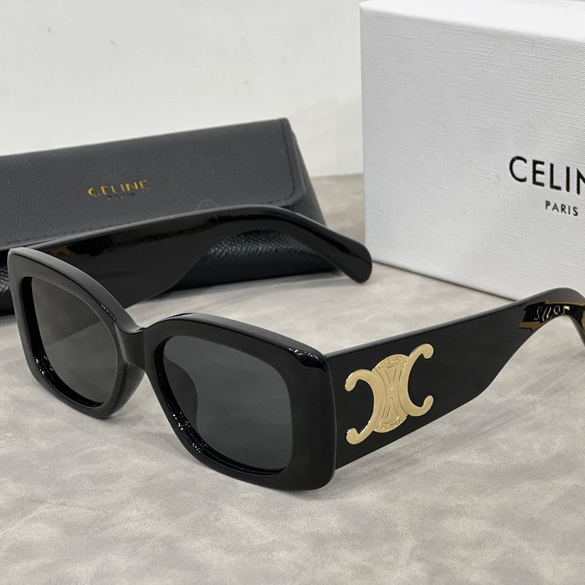 Celine1963 Kính mát hình mỏng, thời trang dễ thương