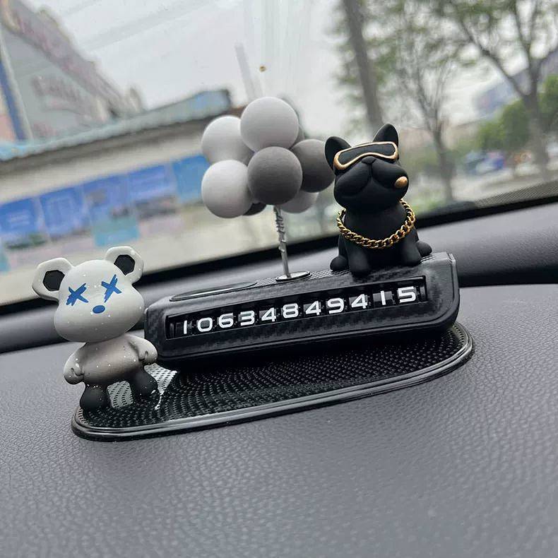 【Ready Stock】 Violent Bear Car Moving Phone Card Car Vehicle Temporary Parking Number Number Plate f