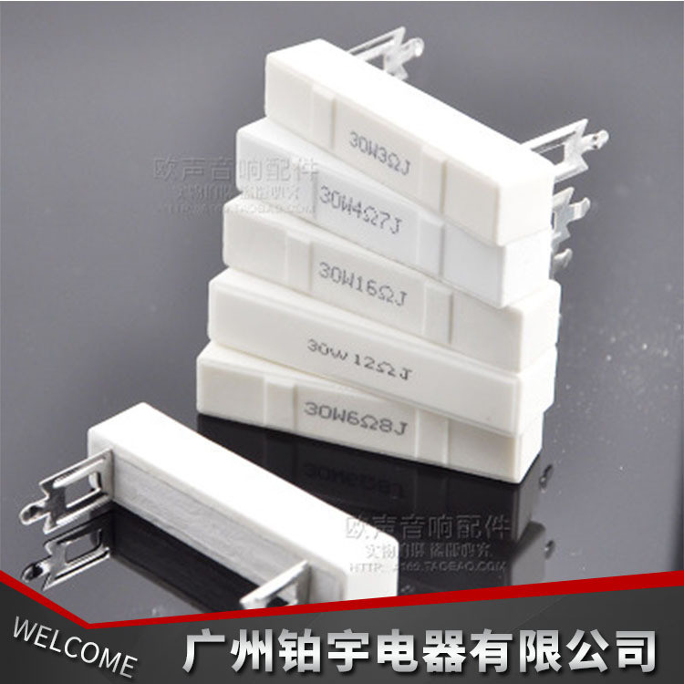 Loa Điện Trở Xi Măng 30W Cho Loa Giai Đoạn Crossover Công Suất Cao Vỏ Sứ Tần Số Cao Điện Trở 1 Euro-