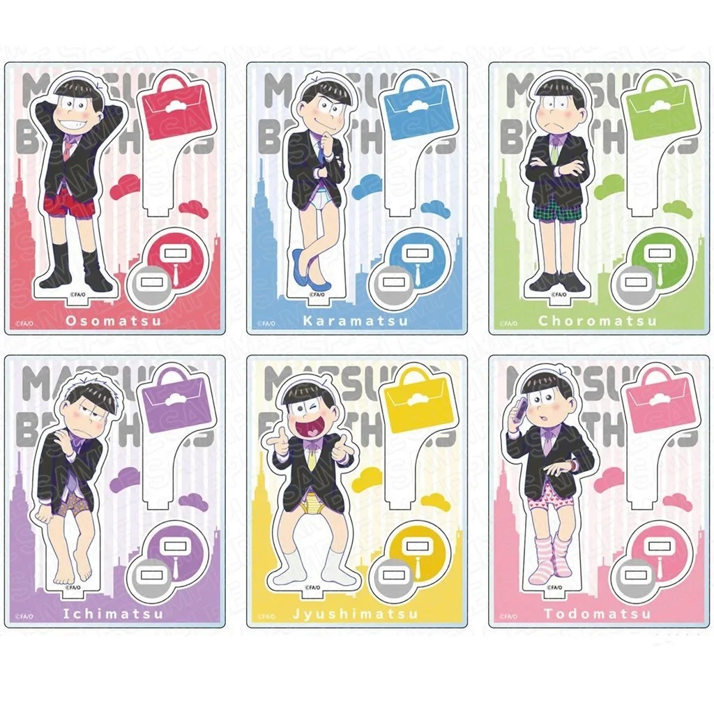 Standee Anime Osomatsu-san Mô Hình Acrylic Osomatsu Karamatsu Choromatsu Ichimatsu Jyushimatsu Todom