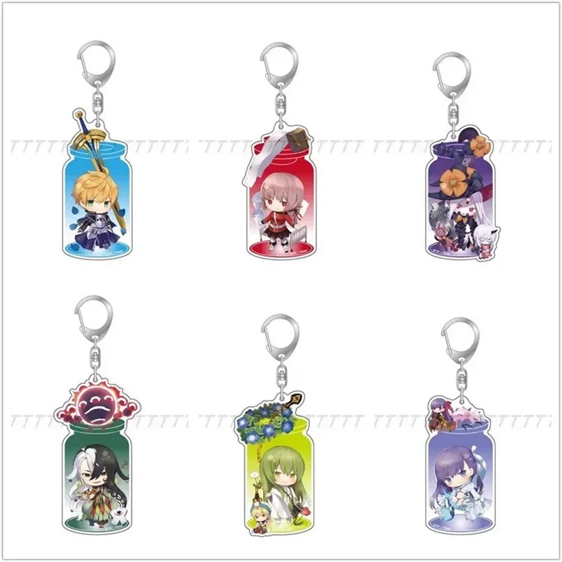 Móc khóa Anime Fate/Grand Order FGO Acrylic mica Mash Kyrielight Jeanne dArc Enkidu Ashiya Douman tr