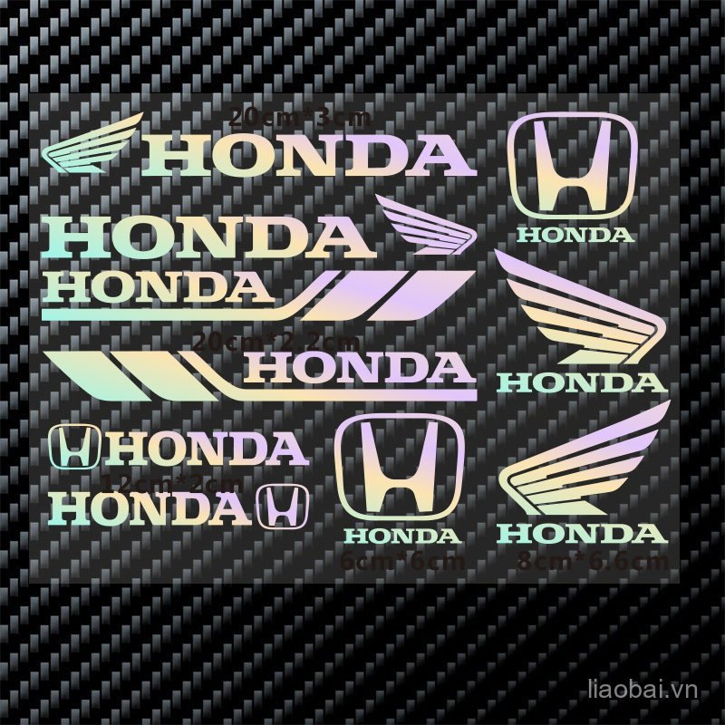 Thích hợp cho Honda Cracking RX125 PCX160 CBR650R CM300 CB400F Xe Máy Phản Quang Miếng Dán
