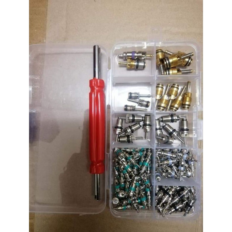 Hộp van ty điều hoà cho ô tô gom 134 chiếc dùng cho ga lạnh r12, r22 và r134A