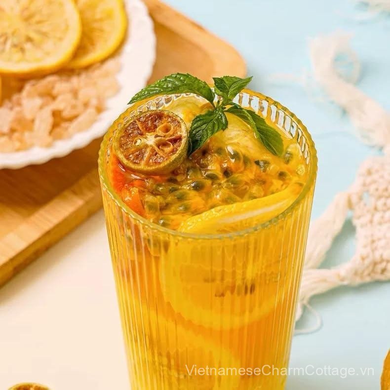 Trà chanh chanh chanh chanh chanh chanh chanh chanh, trà hoa và trái cây có thể nấu nóng hoặc lạnh, 