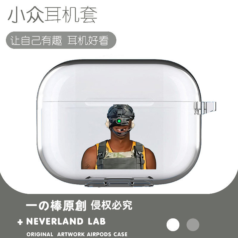 Hình Ảnh Nhiệt Lao Động Lớn Thích Hợp Cho airpodspro2 Vỏ Bảo Vệ Apple 3 Tai Nghe Bluetooth Trong Suố
