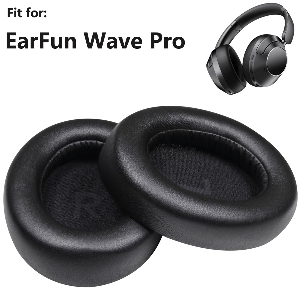 Dành cho Tai nghe Earfun Wave Pro ANC Miếng đệm tai, Miếng đệm tai nghe thay thế bằng da Protein mềm