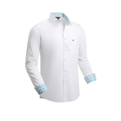 Áo sơ mi dài tay vạt tròn VIETTIEN vải Bamboo form REGULAR FIT VT00000730
