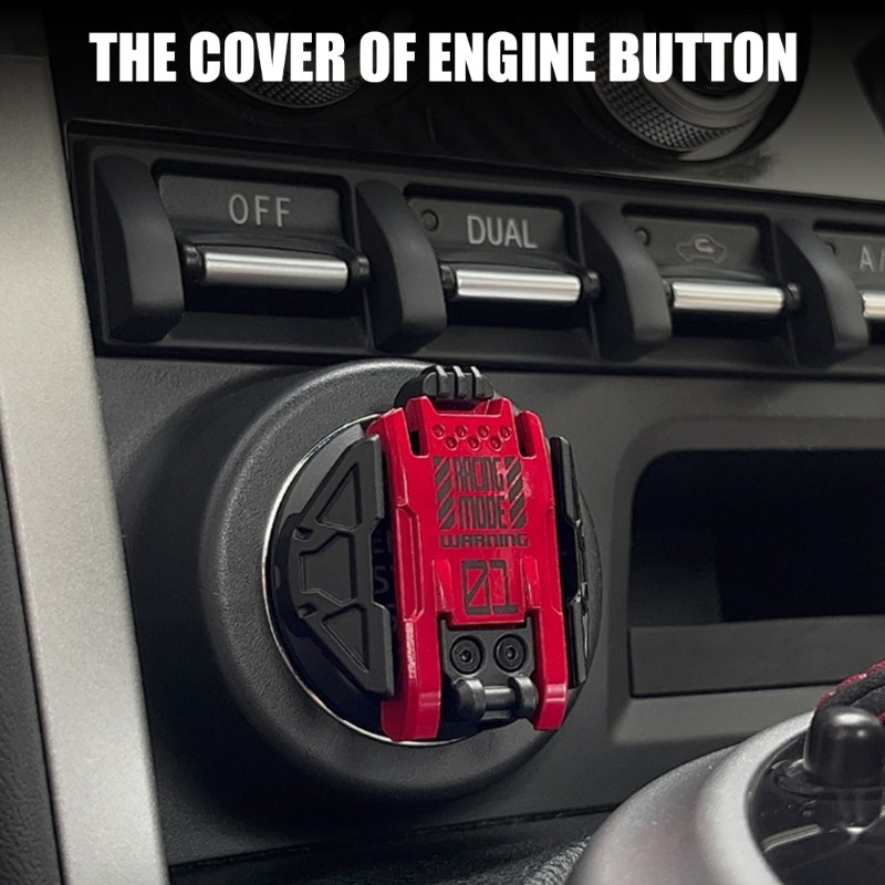 QJ Push To Start Button Cover RotaryEngine Start Stop Button Cover AntiScratch